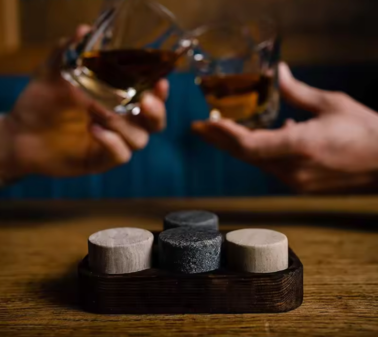 Circular Whisky Stones